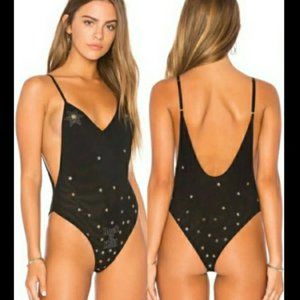 NWT Chaser Intimates Rock & Roll Stars mesh Bodysuit size Medium